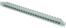 Patchpanel, 24 x RJ45, waagerecht, 1-reihig, (B x H x T) 482.6 x 44 x 38.6 mm, lichtgrau, 100007028