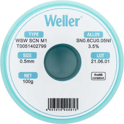 WSW SCN M1 0,5MM 100G Weller Solder Wires Image 3