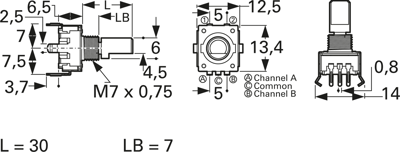 PEC11R-4230F-S0012 Bourns Electronics GmbH Bewegungssensoren Bild 2