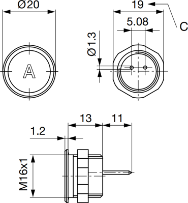 1241.2611 SCHURTER Piezotaster Bild 2