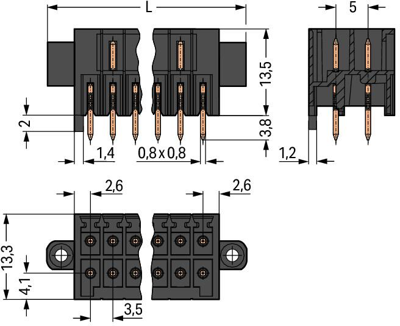 713-1463/107-000 WAGO PCB Connection Systems Image 2