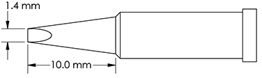 GT4-CH0014S METCAL Lötspitzen, Entlötspitzen und Heißluftdüsen