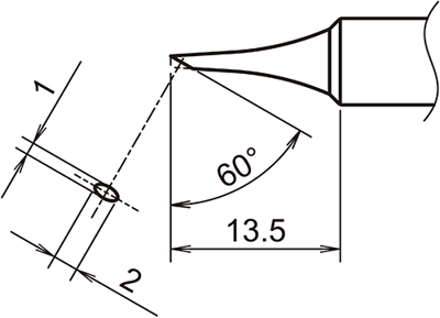 T18-C1 Hakko Lötspitzen, Entlötspitzen und Heißluftdüsen Bild 2