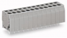 Leiterplattenklemme, 10-polig, RM 5 mm, 0,08-2,5 mm², 24 A, Käfigklemme, grau, 739-110