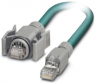 Netzwerkkabel, RJ45-Stecker, gerade auf RJ45-Stecker, gerade, Cat 5, S/UTP, PUR, 2 m, blau