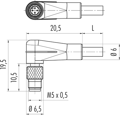 79 3103 52 03 binder Sensor-Aktor Kabel Bild 2