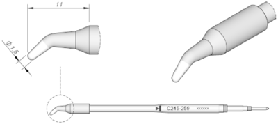 C245259 JBC Lötspitzen, Entlötspitzen und Heißluftdüsen