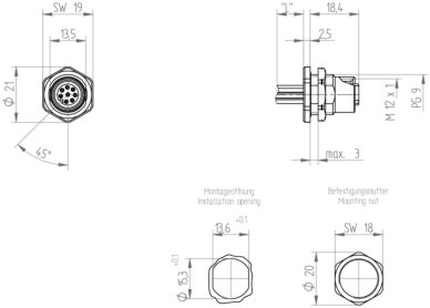 13314 Lumberg Automation Sensor-Aktor Rundsteckverbinder Bild 2