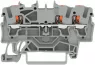 3-Leiter-Durchgangsklemme, Federklemmanschluss, 0,25-4,0 mm², 1-polig, 24 A, 8 kV, grau, 2202-1301