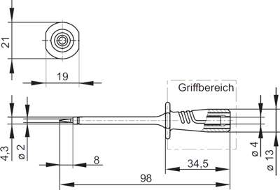 PRUEF 2600 C2 RT Hirschmann Test & Measurement Prüfspitzen, Tastköpfe Bild 2