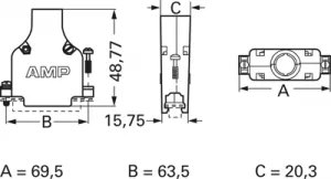 5745174-4 AMP D-Sub Gehäuse