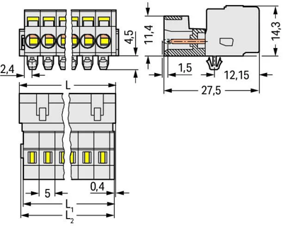 721-605/018-000 WAGO PCB Connection Systems Image 2