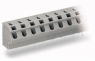 Leiterplattenklemme, 6-polig, RM 7.5 mm, 0,5-2,5 mm², 24 A, Push-in, grau, 254-556