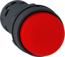 Drucktaster, unbeleuchtet, tastend, 1 Öffner, Bund rund, rot, Frontring schwarz, Einbau-Ø 22 mm, XB7NL42