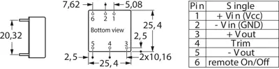 THN 15-4811WI TRACO POWER DC/DC-Wandler Bild 2