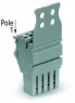 1-Leiter-Federleiste, 1-polig, RM 5.2 mm, 0,75-4,0 mm², AWG 18-12, gerade, 24 A, 690 V, Push-in, 2022-101/132-016