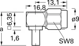 100027634 Telegärtner Koaxialsteckverbinder