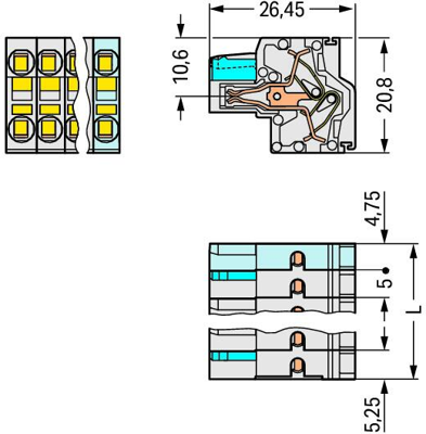 721-2108/026-000 WAGO PCB Connection Systems Image 2