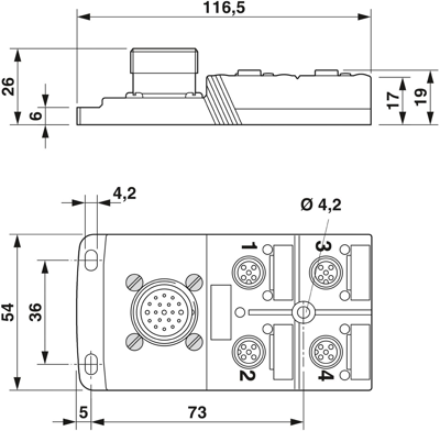 1692404 Phoenix Contact Sensor-Actuator Distribution Boxes Image 2