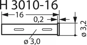 H 3010-16 PTR Zubehör für Prüfstifte