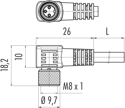 77 3508 0000 50003-0200 binder Sensor-Aktor Kabel Bild 2