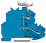 Doppelstockklemme, Federklemmanschluss, 0,14-1,5 mm², 2-polig, 13.5 A, 8 kV, blau, 2000-2239/099-000