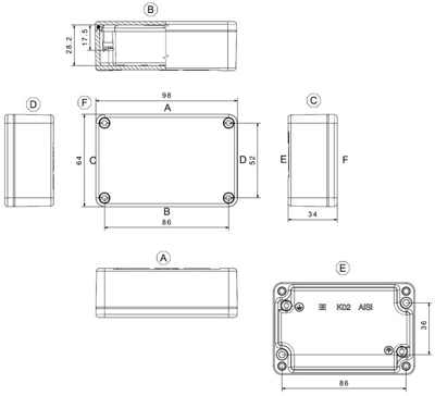 1565250000 Weidmüller General Purpose Enclosures Image 2