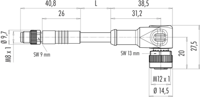 77 3634 3405 50003-0100 binder Sensor-Aktor Kabel Bild 2