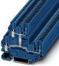 Doppelstockklemme, Schraub-/Steckanschluss, 0,14-4,0 mm², 4-polig, 24 A, 6 kV, blau, 3060487