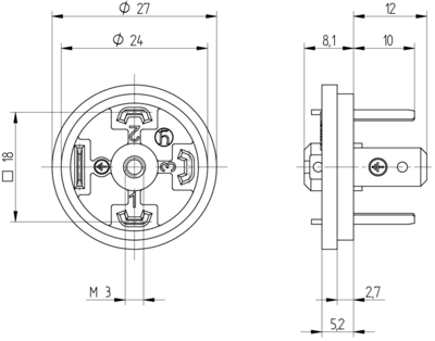 933377100 Hirschmann Automation and Control DIN Valve Connectors Image 2