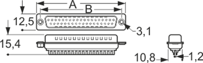 5-747908-2 AMP D-Sub Steckverbinder Bild 2