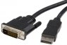 DisplayPort 1.1 auf DVI Kabel, schwarz, 2 m, ICOC-DSP-C-020