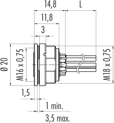 09 0116 702 05 binder Sensor-Actuator Cables Image 2