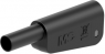 4 mm Stecker, Lötanschluss, 1,0 mm², CAT II, CAT III, schwarz, 66.2018-21