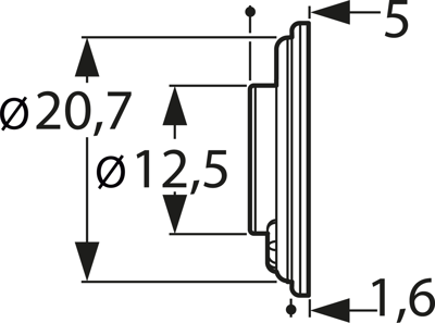 K23 8 OHM VISATON Akustische Signalgeber Bild 2