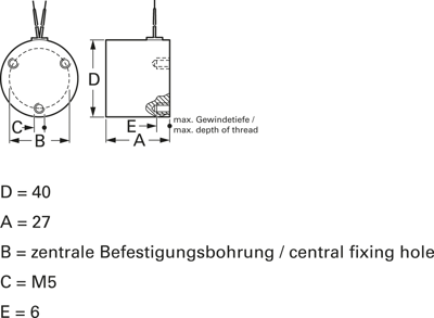 HT-D40-F-24VDC 100% ED Kendrion Kuhnke Haftmagnete Bild 2