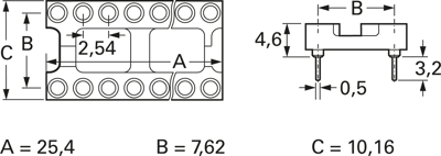 2-1571552-6 AMP Halbleiterfassungen, Halterungen Bild 2