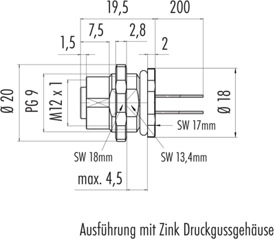 76 0534 1011 00104-0200 binder Sensor-Aktor Kabel Bild 2