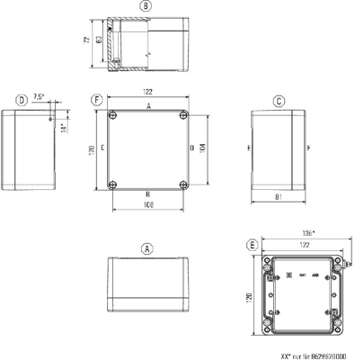 9526920000 Weidmüller General Purpose Enclosures Image 2