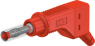 4 mm Stecker, Schraubanschluss, 1,0 mm², CAT II, rot, 66.9327-22