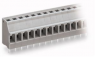 Leiterplattenklemme, 8-polig, RM 5 mm, 0,08-2,5 mm², 16 A, Käfigklemme, grau, 740-108