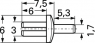 Spreizniete L 6,0, D 6,0, d 3,0 mm, PA 6.6, natur, TY3-P1, halogenfrei