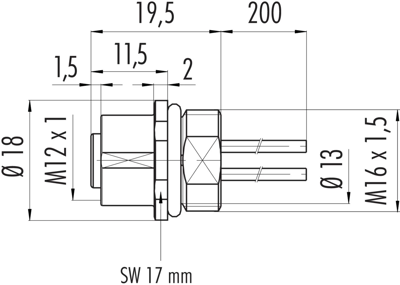 09 3442 284 05 binder Sensor-Actuator Cables Image 2