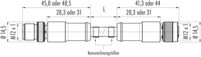 77 3530 3529 50708-0100 binder Sensor-Aktor Kabel Bild 2