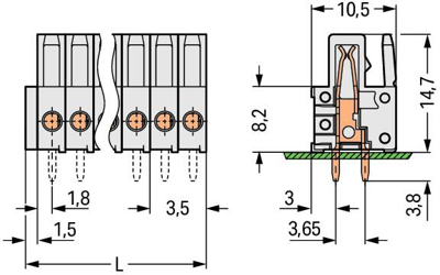 734-463 WAGO PCB Connection Systems Image 2