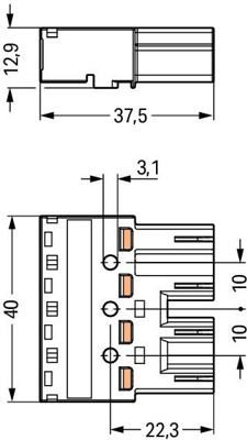 770-254/060-000 WAGO Gerätesteckverbinder Bild 2