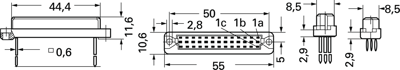 09232326824 Harting DIN PCB Connectors Image 2