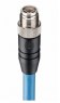 Sensor-Aktor Kabel, M12-Kabelstecker, gerade auf offenes Ende, 8-polig, 1 m, TPE, blau, 0.5 A, 20122