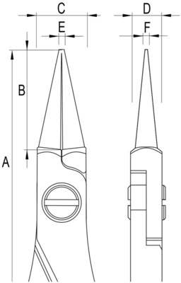 ES6041.CR.BG ideal-tek Flachzangen, Rundzangen, Spitzzangen Bild 3