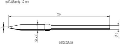 0212CDLF Ersa Lötspitzen, Entlötspitzen und Heißluftdüsen Bild 2